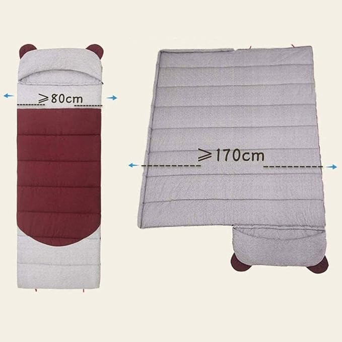 Breathable Envelope Adult Sleeping Bag for Spring Autumn Outdoor Camping Hiking Travelling
