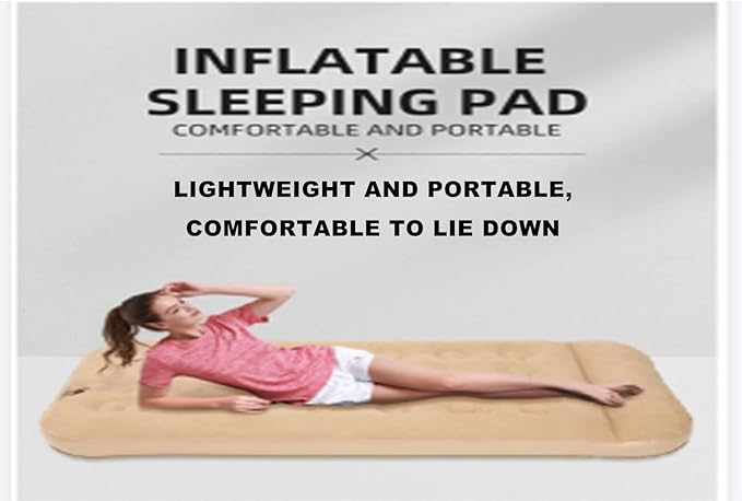 Inflatable Mattress Outdoor Thickened Double Portable Air Cushion Suitable for Outdoor Camping Camping Family
