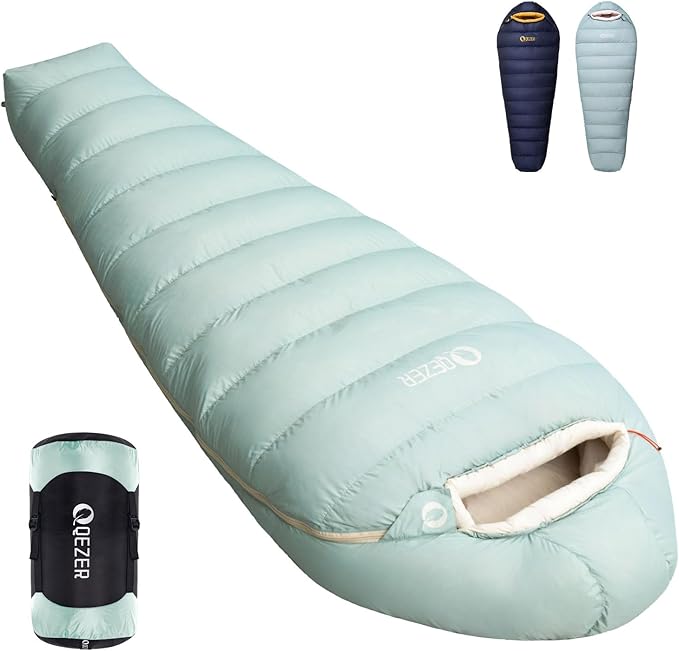Down Sleeping Bag for Adults with 620 Fill Power Down Ultralight Mummy Backpacking Sleeping Bag