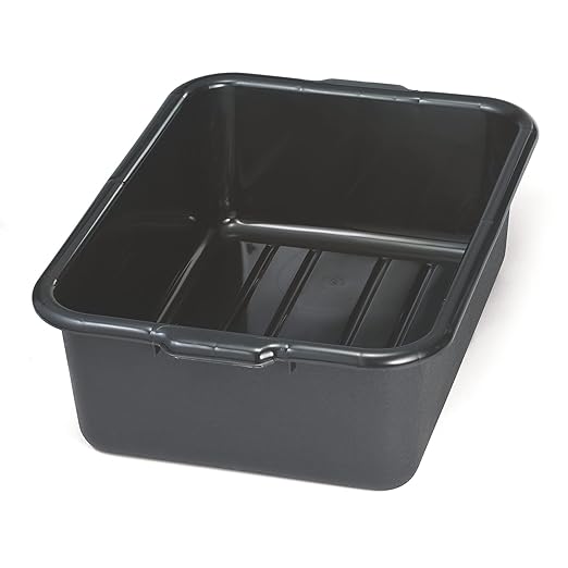 TableCraft 1537B 7 Black Polyethylene Bus Box