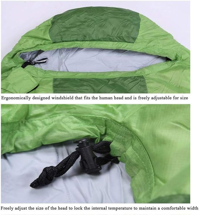 Mummy Sleeping BagSleeping Bag for Camping Hiking Backpacking and Travel - Waterproof Compact and Sack