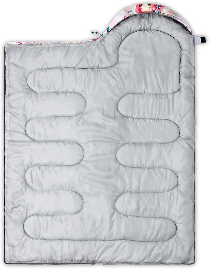 HOSIMA Dear Hunting Pattern Cold Weather Sleeping Bags for Kids AdultsBlack Light Weight Waterproof Sleeping Bags for Outdoors Hiking.