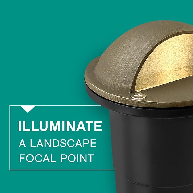 Hinkley Hardy Island 16707MZ Eyebrow LED Well Light Includes Wiring Kit and Anti-Corrosion PVC Burial Sleeve Matte Bronze