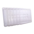 6-Pcs Food Pan Lid Half Size Clear Polycarbonate Hotel Pan Cover with handle