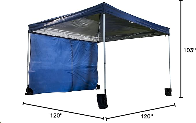 World Famous Sports Sun Canopy 10'x10' Blue