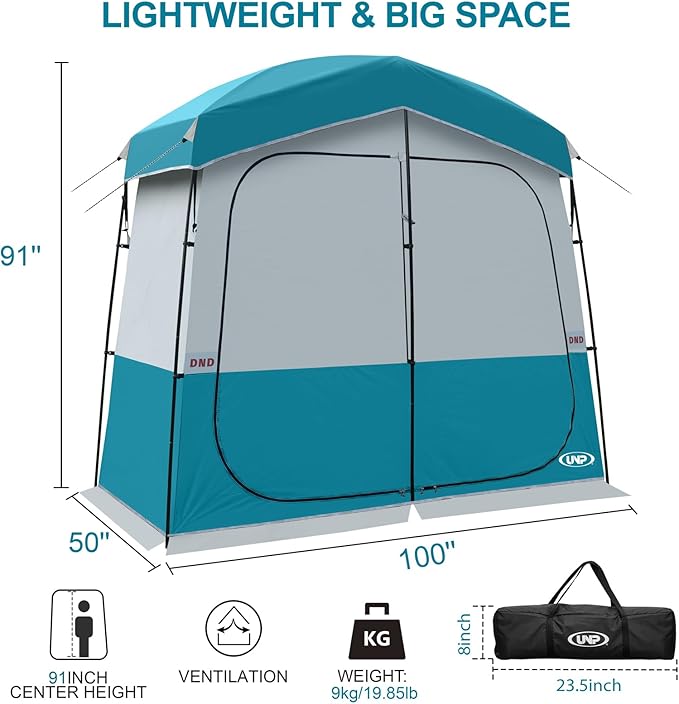 Shower Tent Outdoor Camping Privacy Shelter-Dressing Changing Room-Portable Toilet Tent for Hiking Sun Shelter Picnic Fishing