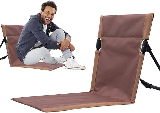 Legless Chair - Folding Chair Camping Folding Beach Chairs | Low Profile Beach Chairs with Stable Triangular Base Beach Chair with High Strength Backpack Beach Chairs for Picnic Camping Travel