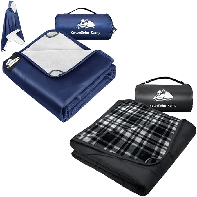 Outdoor Picnic Blankets Waterproof Stadium Blanket for Outdoor Sports Event Camping Concerts Car Pet Picnics 80 x 58