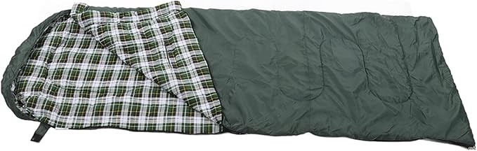 Double Sleeping Bag for Camping &amp Hiking | Thickened Flannel Lining &amp Hollow Cotton Fill | Portable Envelope Design for Outdoor/Travel/Home Use | 0°C Comfort Rating