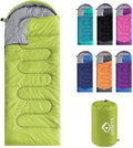 oaskys Camping Sleeping Bag - 3 Season Warm &amp Cool Weather - Summer Spring Fall Lightweight Waterproof for Adults Kids - Camping Gear Equipment Traveling and Outdoors