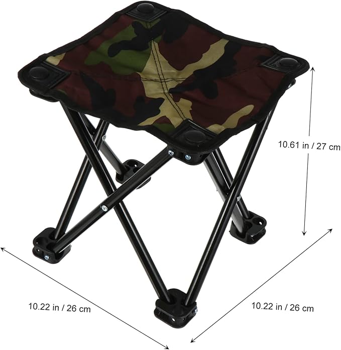 KESYOO Oxford Cloth Folding Fishing Stool Portable Outdoor Camping Chair Foldable Stool for Fishing and Camping