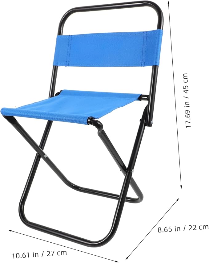 Yardwe Foldable Fishing Chair Compact Camping Stool Lightweight and Sturdy for Outdoor Activities