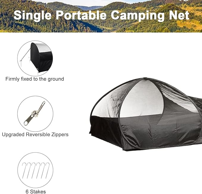 Single Person Pop Up Tent 1 Person Mosquito Net Tent