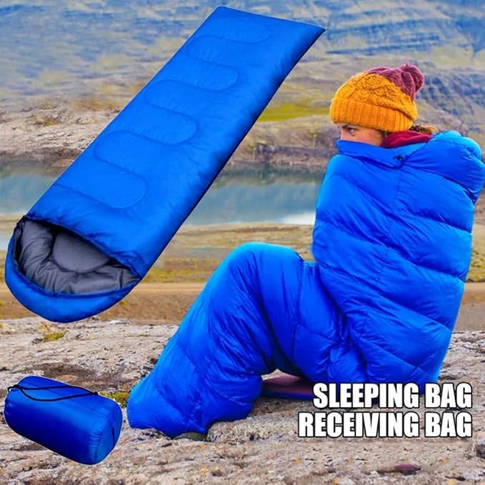 2-Pack Adult Sleeping Bags – Waterproof Warm Lightweight for Cold Weather Camping Hiking and Travel