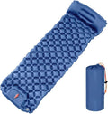 Outdoor Camping Inflatable Mattress Sleep Pad with Pillows Travel Mat Folding Bed Light Weight Air Cushions Enduring Travel Mat Folding Bed