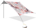 Bunnies Pink Beach Tent Sun Shelter 9.2' x 10.5' Beach Canopy with 4 Sandbags 4 Stability Poles Sand Shovels - Tent Canopy for Beach Camping Fishing Picnics