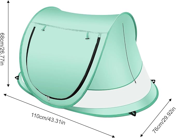 Portable Baby Tent – PopUpp Dome UV Protection Shelter | Lightweight Toddler Beach Shade for Travel Pool Backyard Fun Outdoor Park Adventures Yard Relaxation Easy Setup Baby Sun Cover