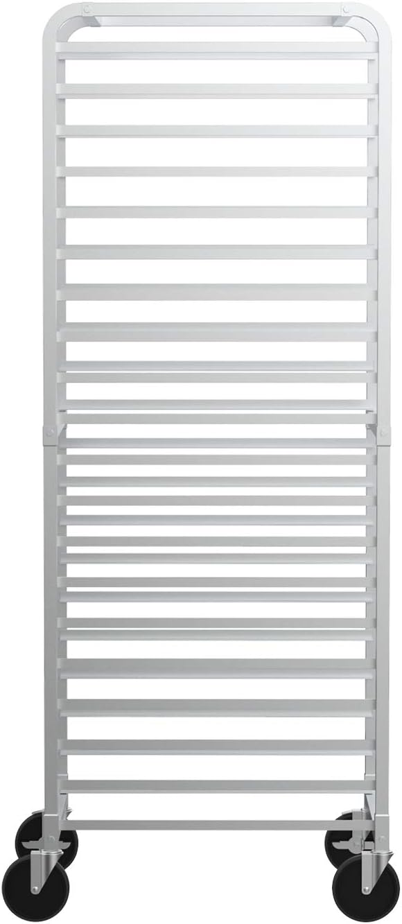VINGLI 20-Tier Bakery Rack Commercial Stainless Steel Sheet Pan Rack with Brake Wheels for Kitchen Restaurant Pizzeria …
