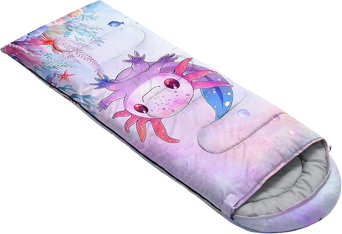 Sea Turtle Sleeping Bag for Kids Boys GirlsOcean Themed Camping GearWaterproof Compact Sleeping Bag for Camping Backpacking Outdoor Hiking.