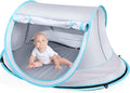 Baby Beach TentLarge Pop Up Beach Tent Sun Shade for BeachPortable Baby Travel Tent with Mosquito NetIndoor Baby Play TentUPF 50+ UV Protection Sun Shelters for Infants