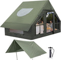 Inflatable Camping Tent with Pump 4 Season Inflatable Tents for Camping Inflatable House Tent Waterproof Easy Setup Glamping Tent