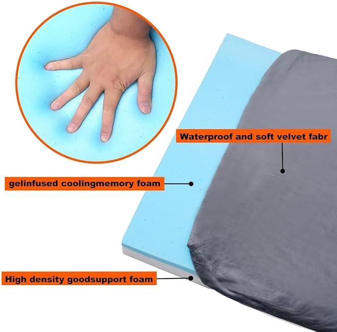 Memory Sponge Camping Mattress is Suitable for Adult Waterproof Sleeping mats roll up Floor mattresses Foldable mattresses and Guest mattresses.