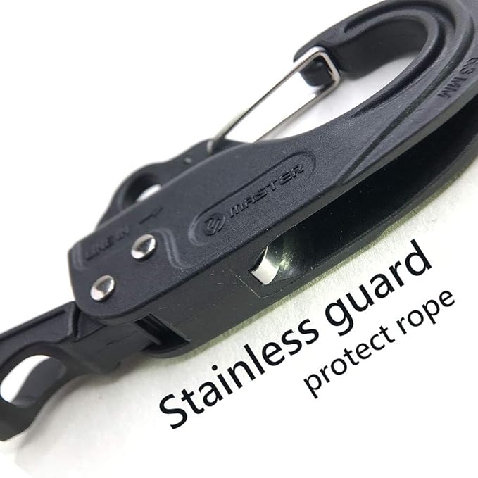 Rope Tightener Guyline Adjuster for Tents and Tarps one Hand Control Tie Down Cam Mechanism for Camping Hiking Backpacking (2pcs) Essential Pocket Tools for Post-Disaster RecoveryWindproof