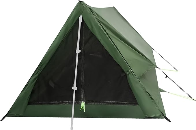 2-Person Trekking Pole Tent for Backpacking - Ultralight 2 Person Backpacking Tent Lightweight Waterproof Two Person A-Frame Hiking Shelter for Outdoor Camping Scouts Trekkers (No Poles)