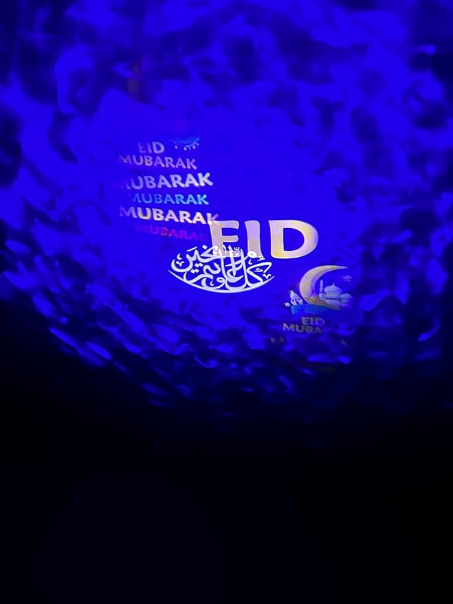 Ramadan Eid al adha Outdoor Projector Lights for Ramadan and Eid Graduation. Indoor Eid and Ramadan Projector Lights with Remote Control Projector for Muslim Celebrations Party Decorations.