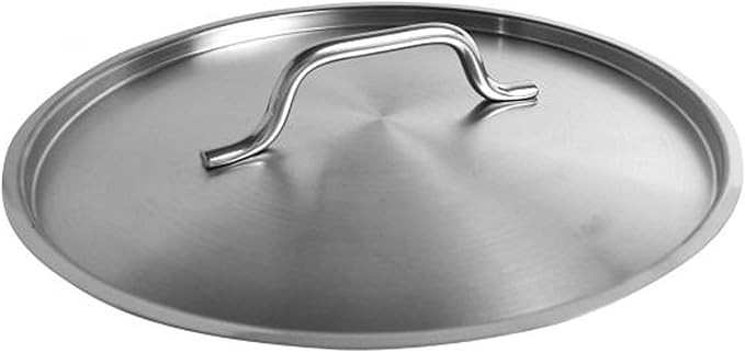 TrueCraftware- 12 qt. Stainless Steel Stock Pot Lid 11-5/8 Diameter x 1/2 Thickness- Heavy Duty Stock Pot Cover Stew Simmering Pot Soup Pot Lid for Soup Pasta Vegetable Oven Safe &amp NSF Certified