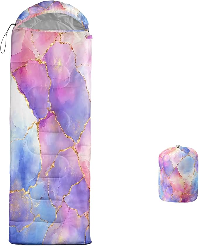 AILONEN Cartoon Camping Sleeping Bag for Boys Girls AdultsLightweight &amp Waterproof3 Season Warm &amp Cold WeatherPortablePrinted Sleeping BagTravelingCampingHiking