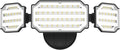 LEPOWER 4500LM Outdoor Flood Lights 45W LED Flood Light Exterior Flood Lights Switch Controlled 5000K 3 Adjustable Heads IP65 Waterproof Outdoor Lights for House Garage Yard Black