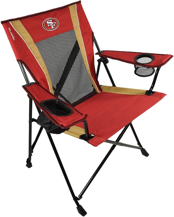 Kijaro Dual Lock Pro Sports Fan Folding Chair 26 L x 35.5 W x 37 H San Francisco 49ers