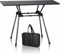Anbte 3ft Roll Up Camping Table Max 27.5 4 Adjustable Heights Aluminum Camping Table Foldable Waterproof with Carrying Bag Lightweight for Garden Picnic Outdoor Travel Beach 35” X 16” Black