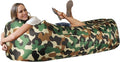 WEKAPO Inflatable Couch Air Lounger Chair - Camping &amp Beach Accessories Portable Blow up Sofa for Hiking Lawn Indoor/Outdoor Movies &amp Music Festivals. Lightweight and Easy to Set Up Air Ham