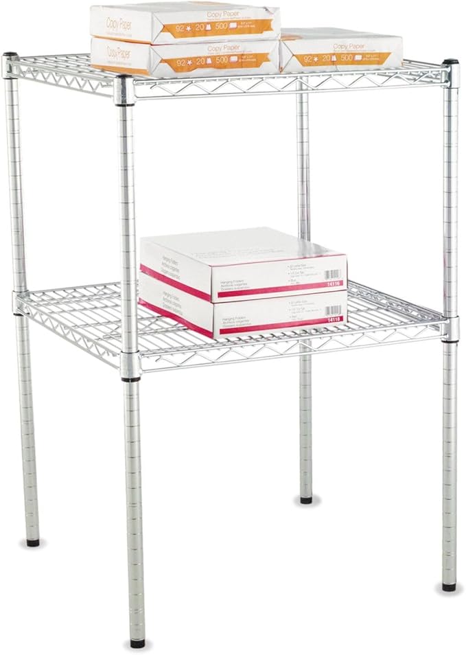 Alera ALE Stackable Posts For Wire Shelving 36 High Silver (Pack of 4)