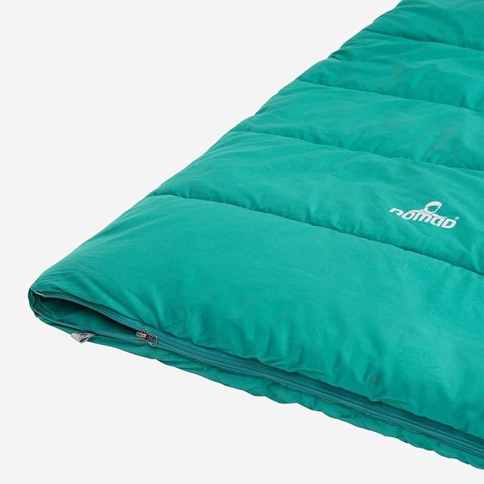 NOMAD Blazer Sleeping Bag - Premium 100% Percal Cotton Blanket Sleeping Bag for Camping and Sleepovers