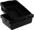 Gloreen 4 Pack Bus Box Commercial 13 L Dirty Dish Bin Utility Tub Black
