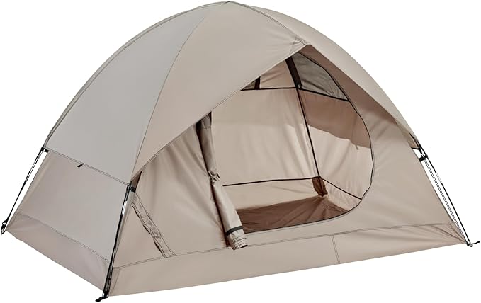 Spacious Waterproof 2/4 Person 4-Season Tent with Big Rain Fly – Versatile Outdoor Camping Tent for Hiking Backpacking and Festivals – Easy Setup &amp Durable Design