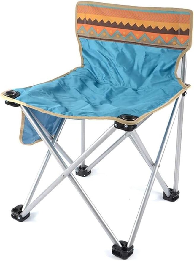 Portable Outdoor Folding Chair for Camping Beach and Fishing with Backrest - Ideal Self-Driving Adventures