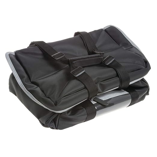 Vollrath VCBM500 Insulated Catering Bag (Includes: Removable Liner 2 Pan Separators Heating Pad) Nylon Black - 17 x 13 x 9