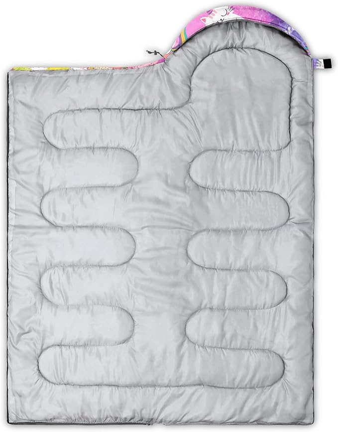 QOOMO Camping Sleeping Bags3 Season Warm &amp Cool WeatherLightweightWaterproof Sleeping Bags for Adults &amp Kids Travelingand Outdoors