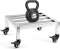 Dunnage Rack with Wheels 13.8 Long x 13.8 Wide 3.9 Height Stainless Steel Mobile Dunnage Rack with Locking Casters 600+ Pound Storage Commercial Food Service in Restaurant Kitchen Shop