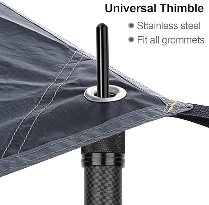Telescoping Tarp Poles Heavy Duty Adjustable Carbon Fiber Tent Poles Portable &amp Lightweight for Tent Fly Awning Outdoor Camping Hiking 5.6FT