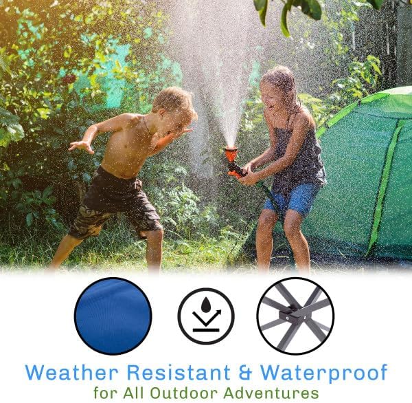 Camp Table - Outdoor Folding Table with 4 Cupholders and Carrying Bag for Camping Beach Picnic Sporting Events and More by Wakeman Outdoors | Outdoor 4 Cupholders Carrying Bag Camping Beach P