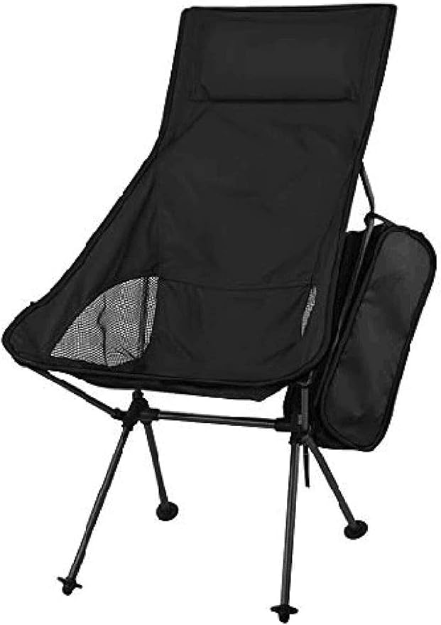Camping Folding Chair Fishing Stool Portable Compact Ultralight Collapsible Heavy Duty Chair for Outdoor BBQ Picnic Garden Beach with Carry Bag
