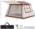 Chihee Camping Tents Freestanding Tent Family Cabin Tent with Awning Porch 2 Doors 3 Mesh Windows Easy Instant Set upUltra Strong Frame Height up to 67 Spacious Great ViewsStargazing at Night