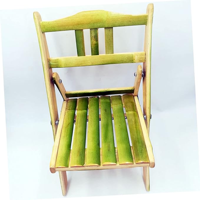 Handmade Bamboo Folding Chair Backrest Portable Outdoor Camping Stool for Students Lightweight and Convenient 1-Piece Design for Home and Travel