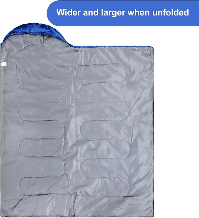 Tudomro Camping Sleeping Bag for Adults Lightweight Packable Waterproof Camping Gear Equipment to Keep Warm for Outdoor Backpacking Hiking Travel