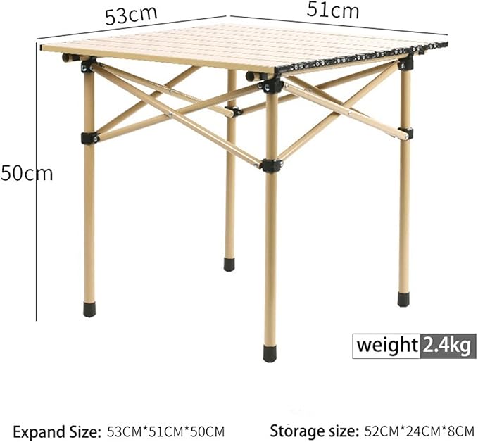 Picnic Tables Egg roll Outdoor Folding Table Chair Camping Set Aluminium Alloy BBQ Picnic Table Waterproof Reliable Folding Table Desk